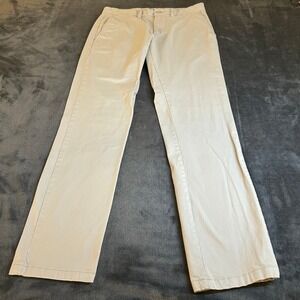 Old Navy Ultimate Slim Khaki Pants Beige Mens Size 29x30" Casual Chino Straight